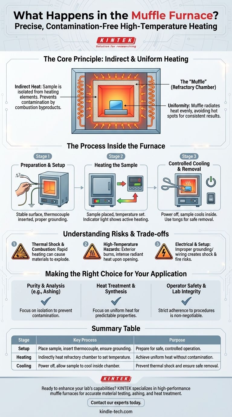 ¿Qué sucede en el horno mufla? Logre un procesamiento puro y uniforme a alta temperatura Guía Visual
