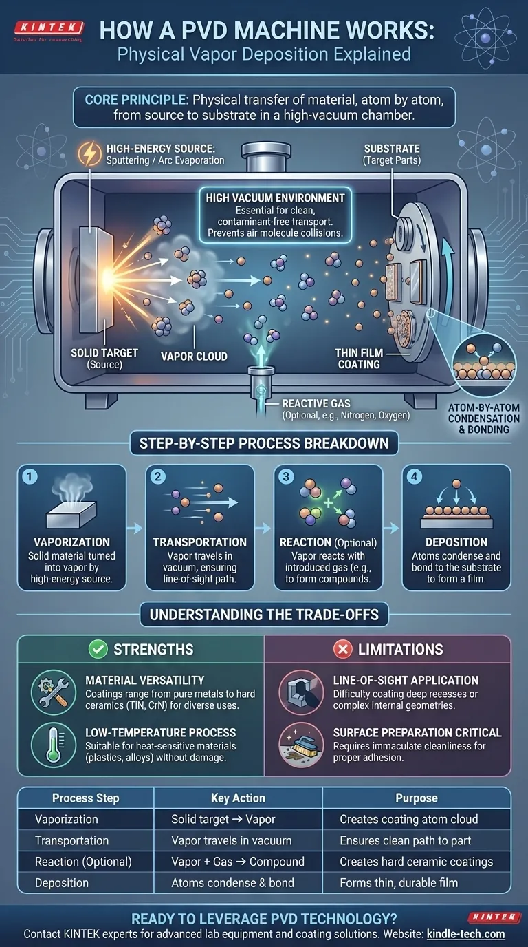 Come funziona una macchina PVD? Una guida al rivestimento atomo per atomo Guida Visiva