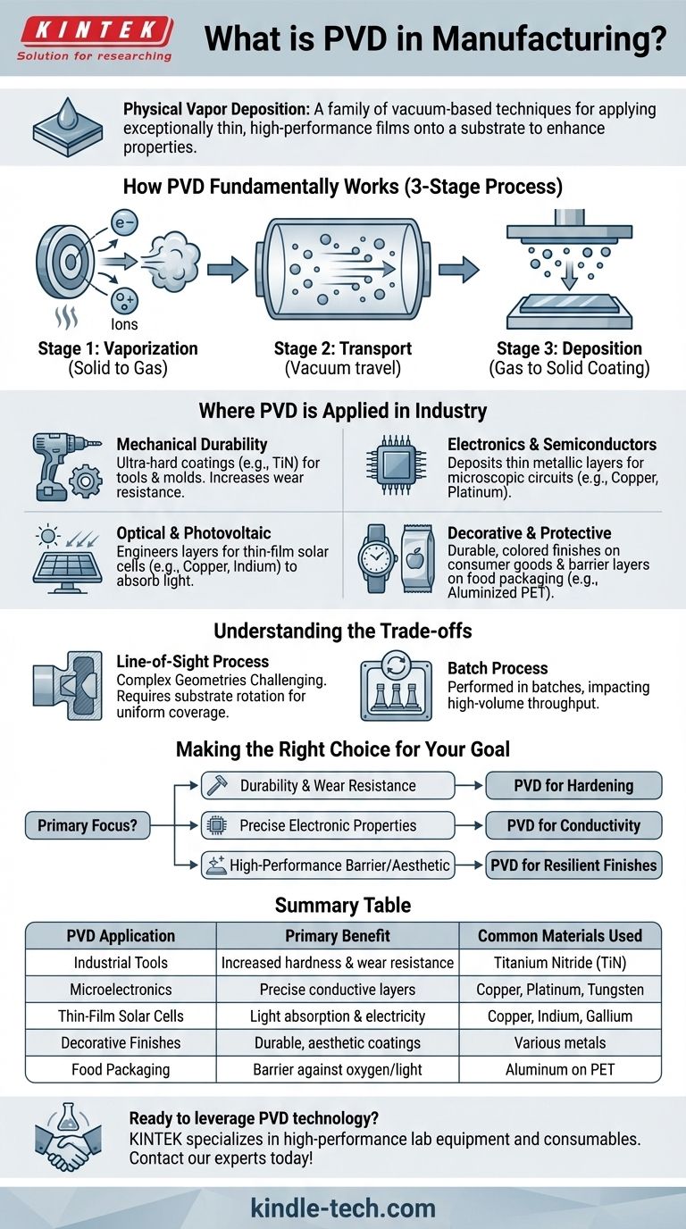 O que é PVD na fabricação? Aprimore a Superfície do Seu Produto com Revestimentos Avançados Guia Visual