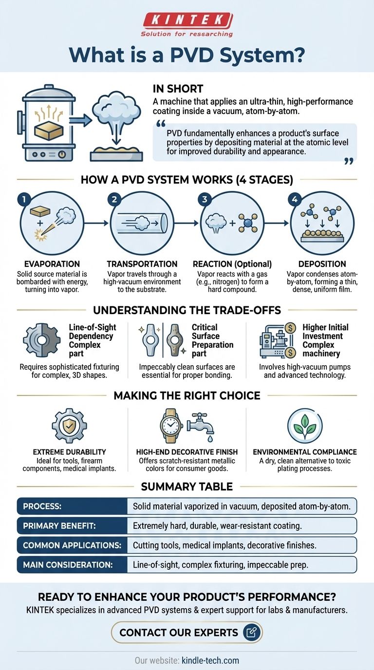 Что такое система PVD? Руководство по сверхпрочным, высокоэффективным покрытиям Визуальное руководство
