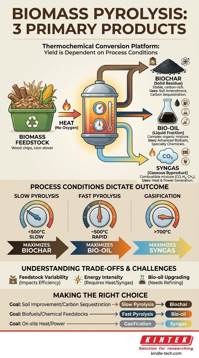 ¿Cuáles son los tres productos de la pirólisis de biomasa? Una guía sobre el biocarbón, el bioaceite y el gas de síntesis Guía Visual