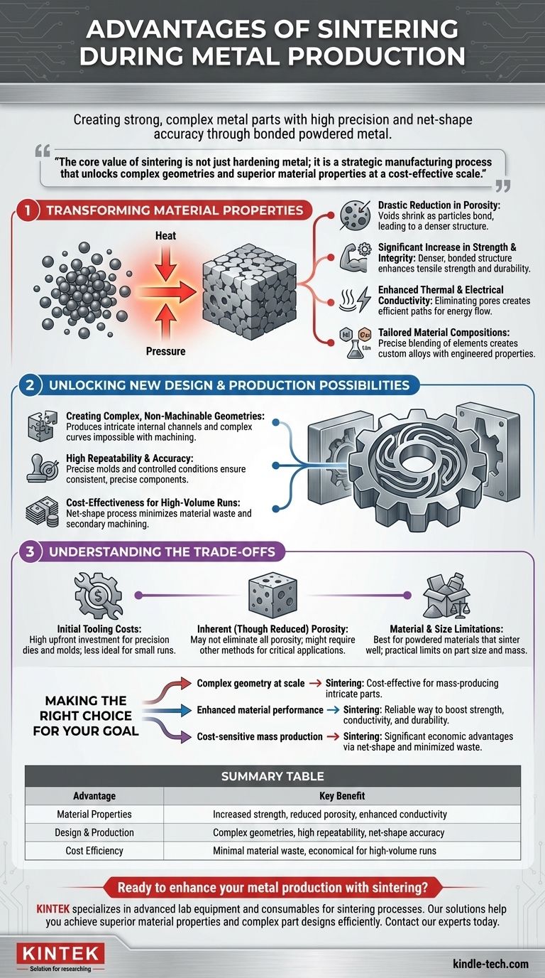 金属製造における焼結の利点は何ですか？設計の自由度と優れた材料特性を解き放つ ビジュアルガイド