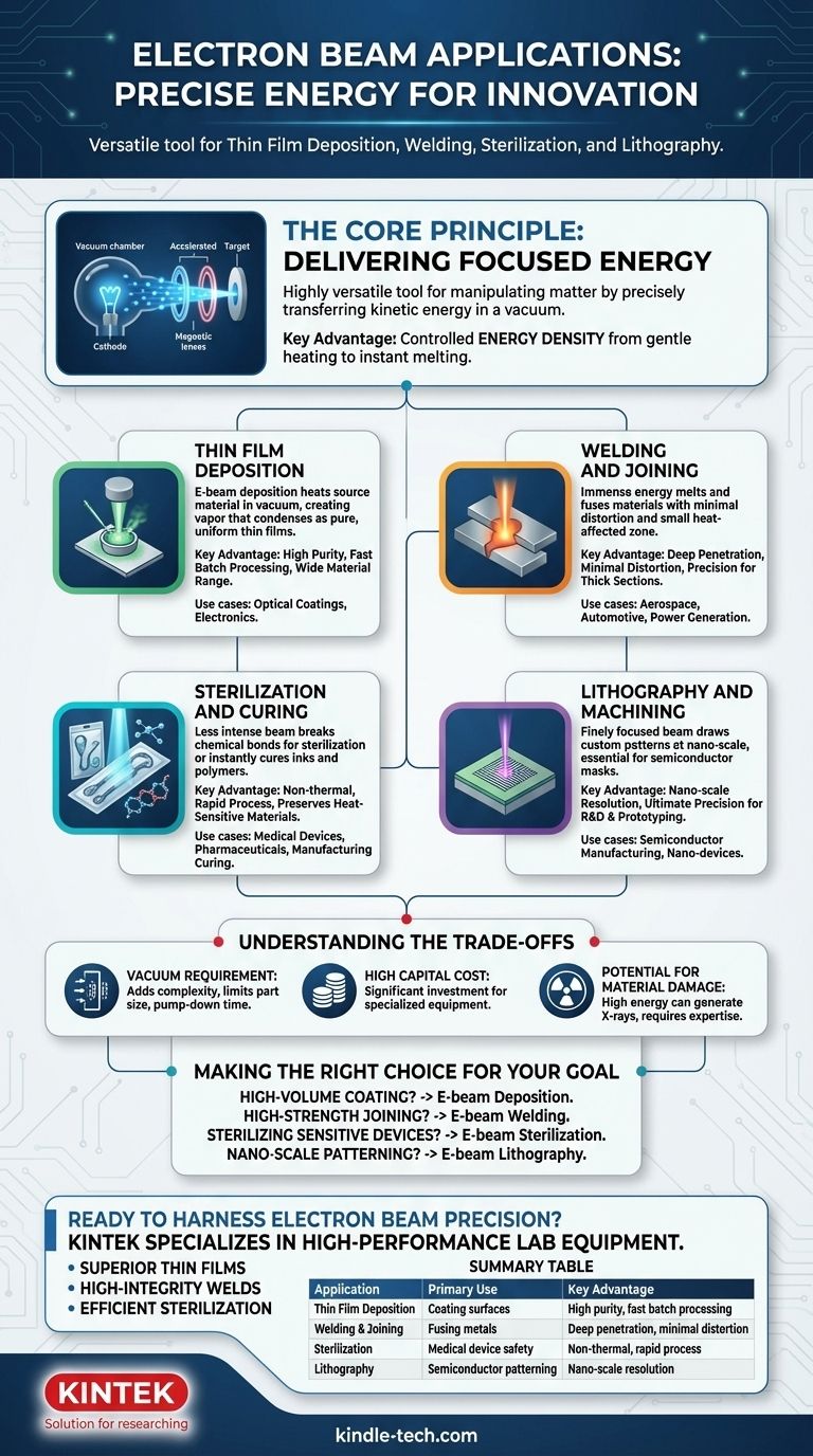 Каковы области применения электронного пучка? Руководство по точной доставке энергии Визуальное руководство