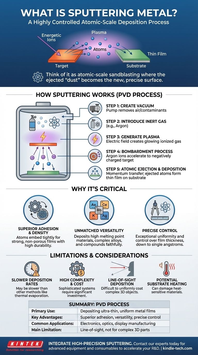 스퍼터링 금속이란 무엇인가요? 정밀 박막 증착 기술 가이드 시각적 가이드