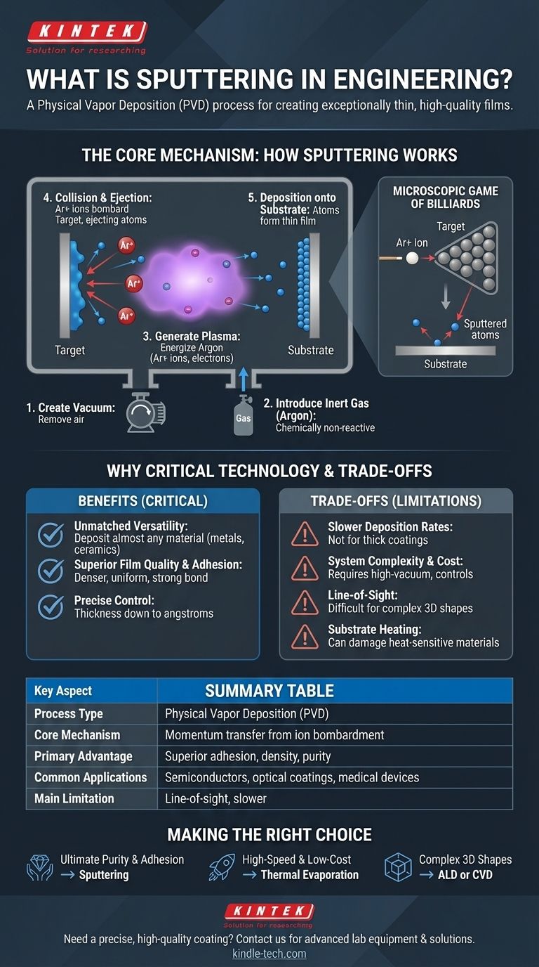 What is sputtering in engineering? A Guide to High-Quality Thin Film Deposition Visual Guide
