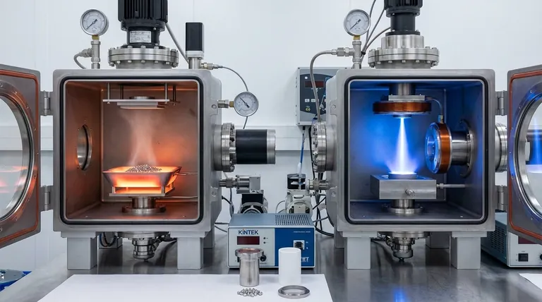 熱蒸着と電子ビーム蒸着の違いは何ですか?薄膜作製に最適なPVD法を選択する