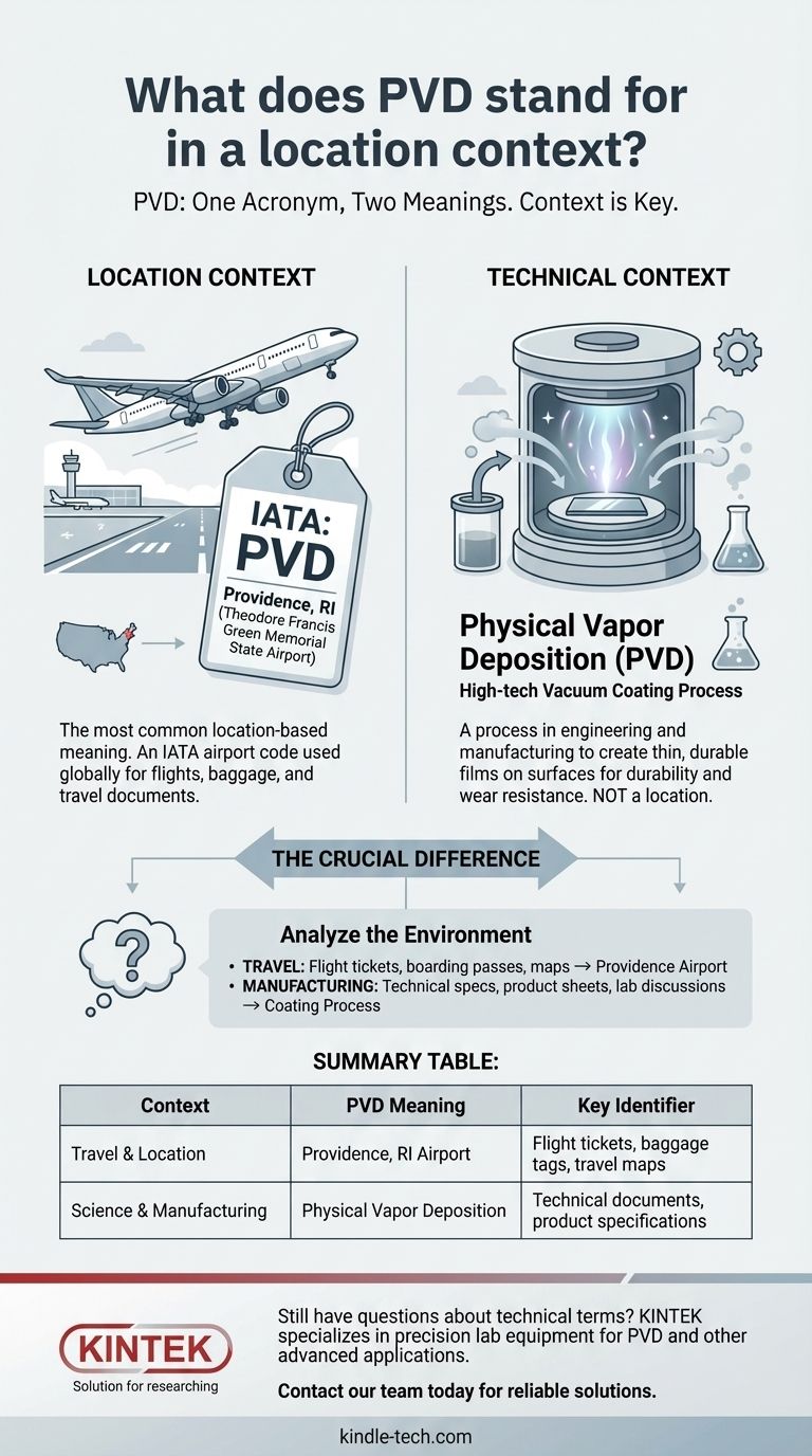 ¿Qué significa PVD como ubicación? Decodificando el identificador del aeropuerto de Providence Guía Visual
