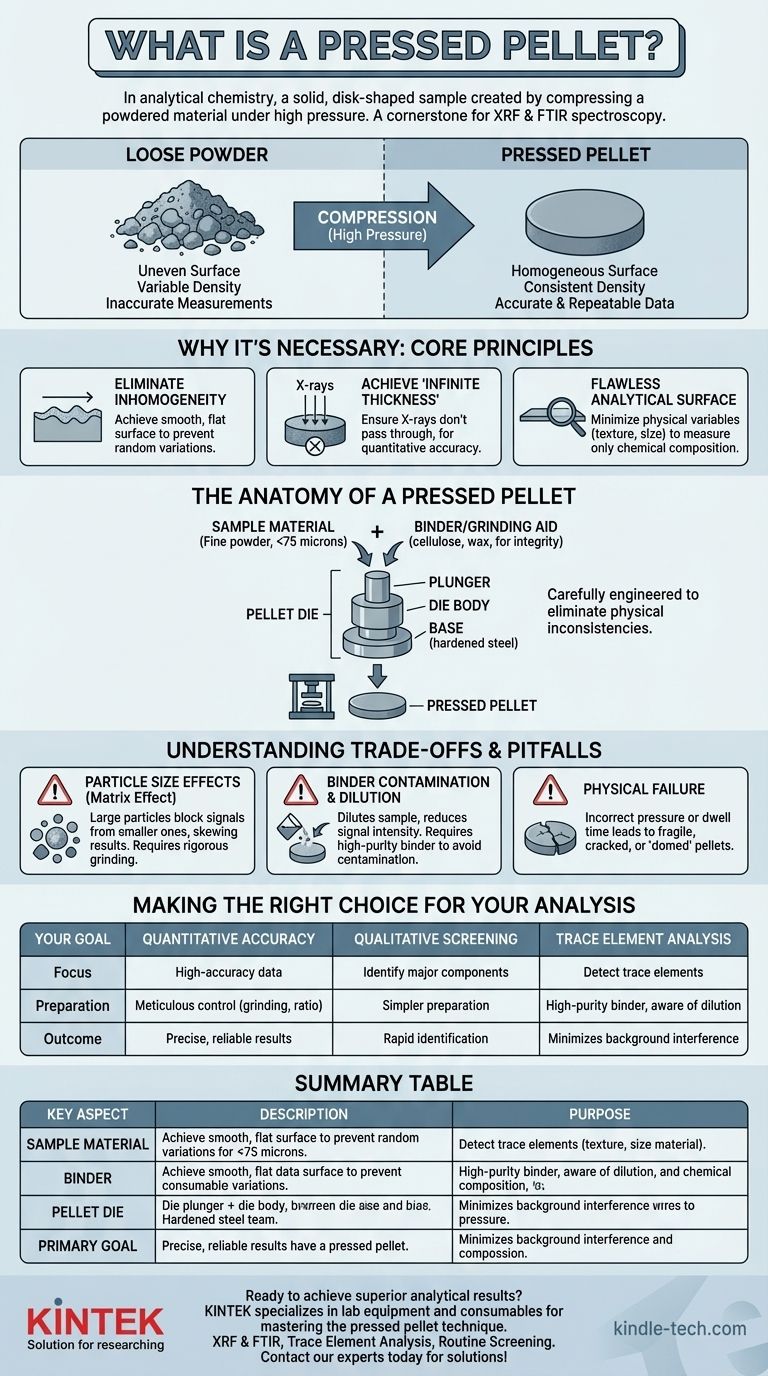 Что такое прессованная таблетка? Достижение точного анализа проб с помощью правильной подготовки таблеток Визуальное руководство