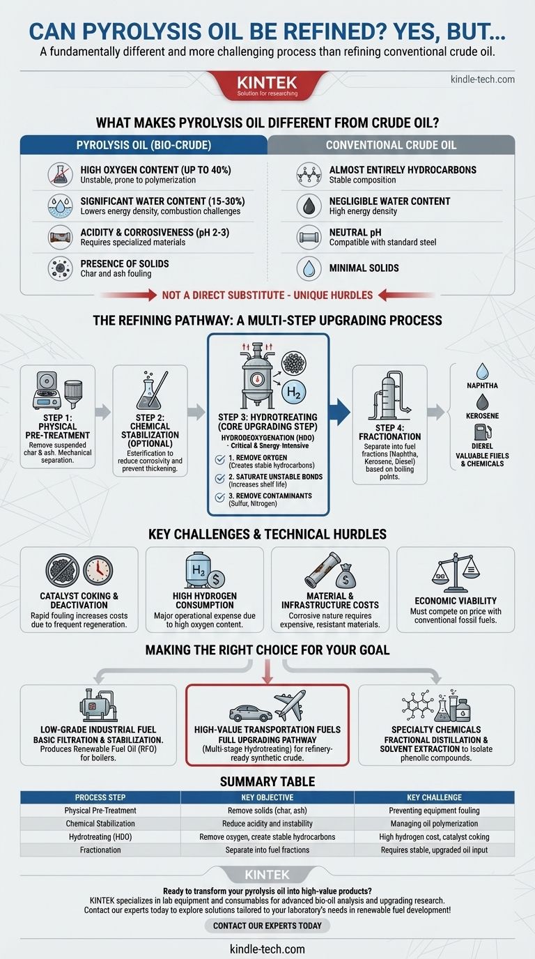 O óleo de pirólise pode ser refinado? Desbloqueando Combustíveis de Alto Valor a partir do Bio-Crude Guia Visual