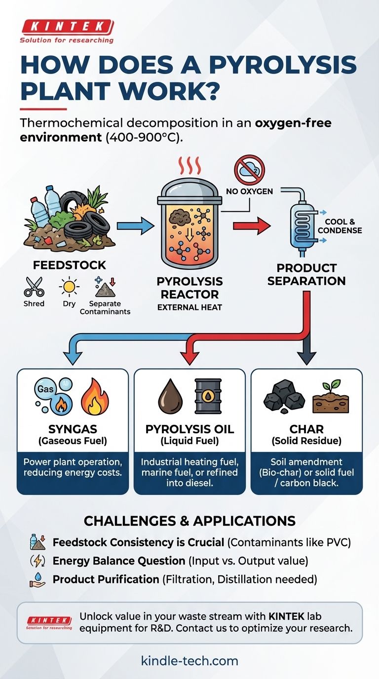 热解工厂是如何运作的？将废物转化为燃料和化学品 图解指南