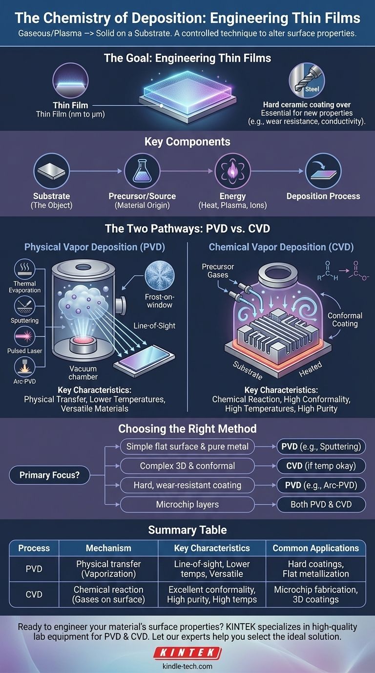 Cos'è il processo di deposizione in chimica? Una guida all'ingegneria dei film sottili Guida Visiva