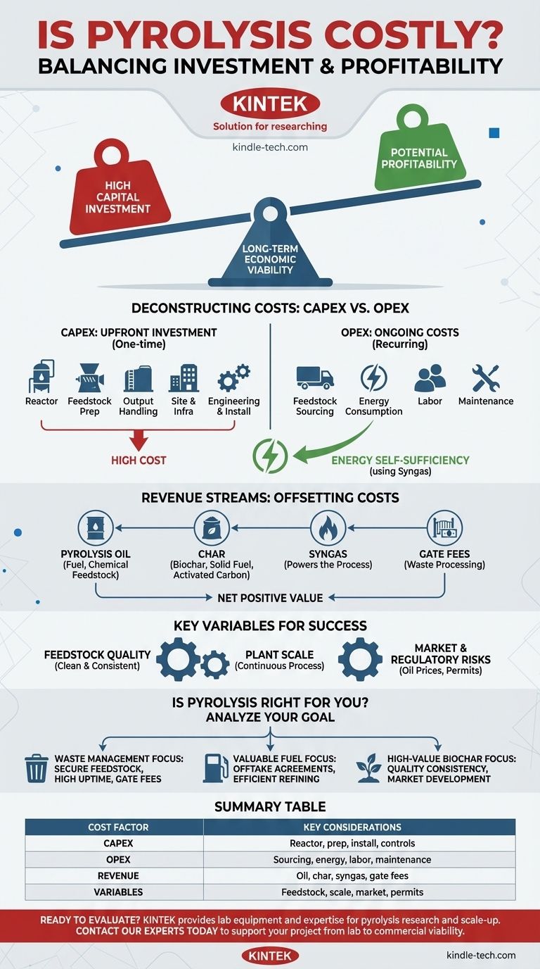 La pyrolyse est-elle coûteuse ? Déverrouiller l'économie réelle de la technologie de valorisation énergétique des déchets Guide Visuel