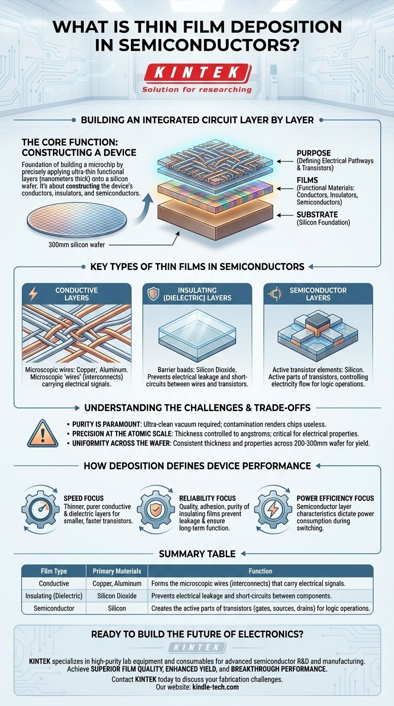 Cos'è la deposizione di film sottili nei semiconduttori? L'architettura a livello atomico dei chip moderni Guida Visiva