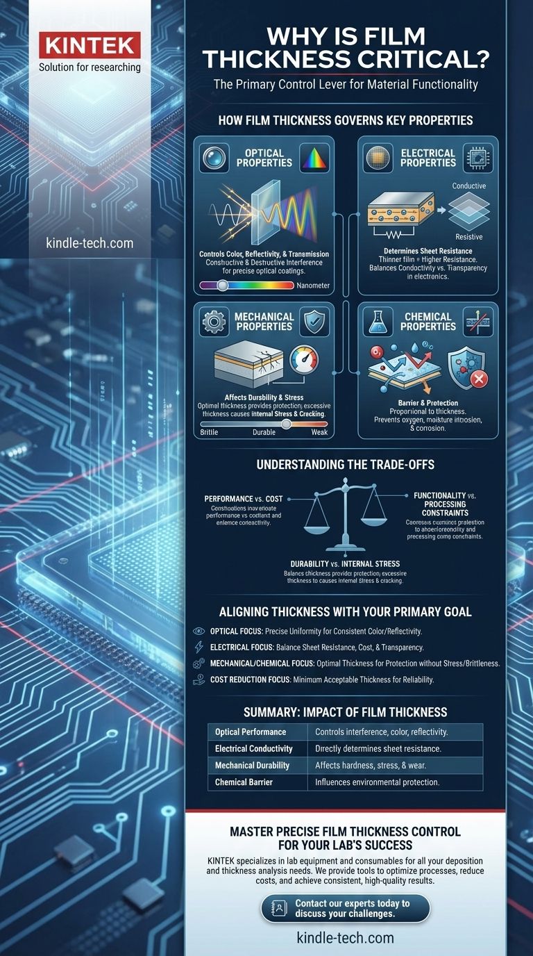 ¿Por qué es importante el espesor de la película? Es la clave para controlar el rendimiento del material. Guía Visual