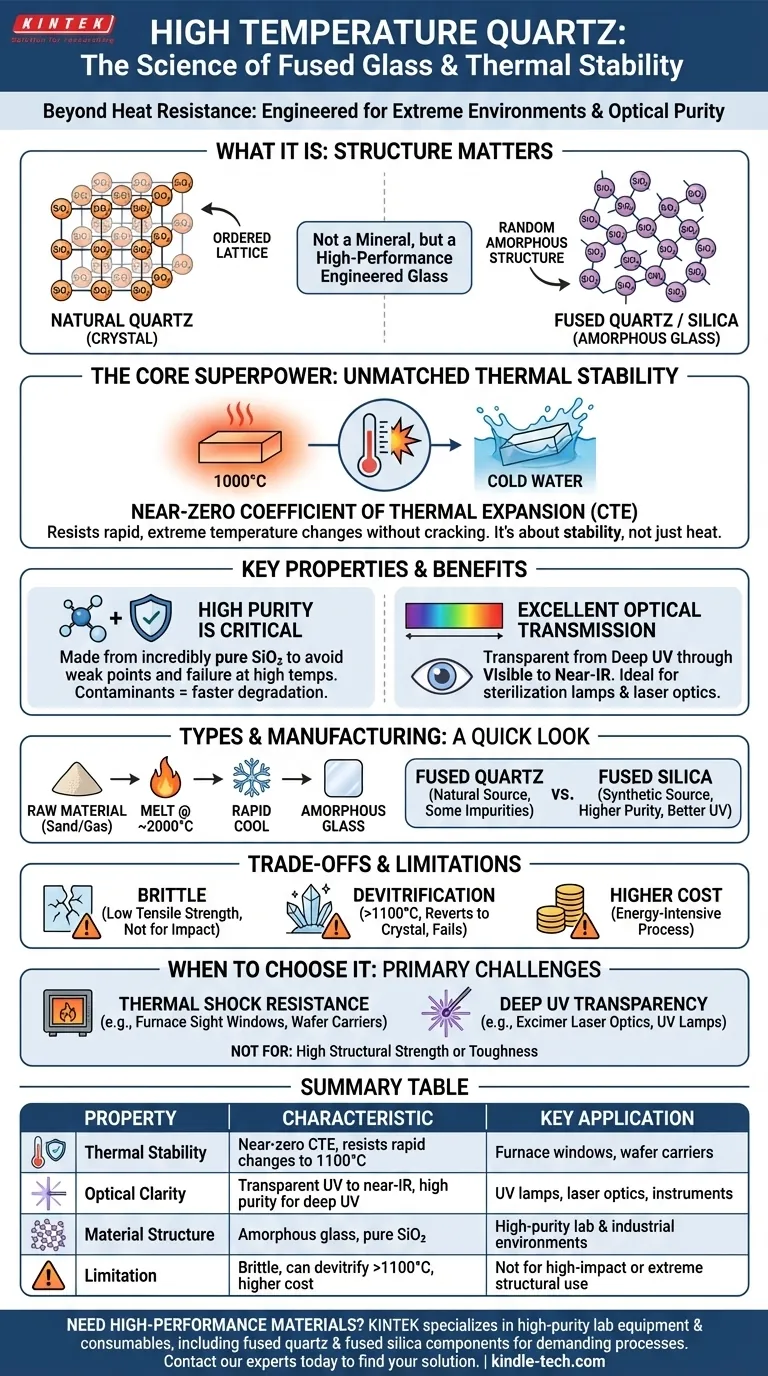 고온 석영이란 무엇인가요? 탁월한 열 안정성 및 순도 가이드 시각적 가이드