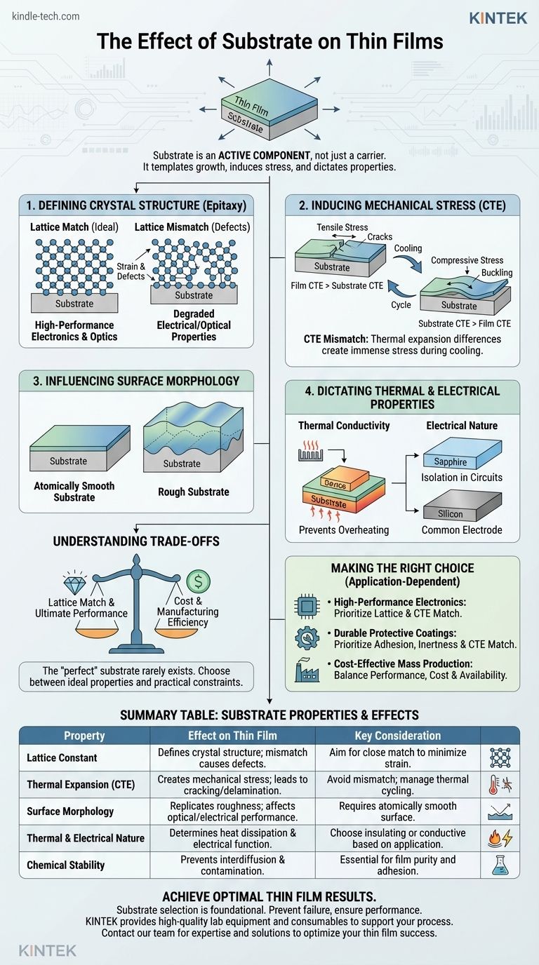 기판이 박막에 미치는 영향은 무엇인가? 성능과 신뢰성을 위한 핵심 요소 시각적 가이드