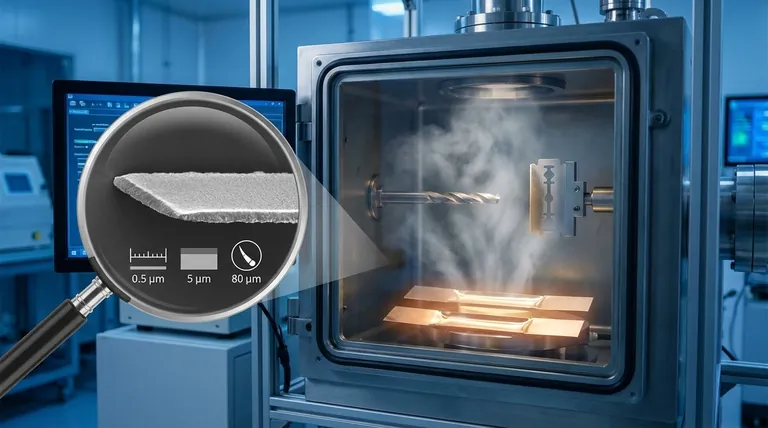 ¿Cuál es el espesor típico de película delgada que se busca o se logra en PVD? Optimice el rendimiento de su componente