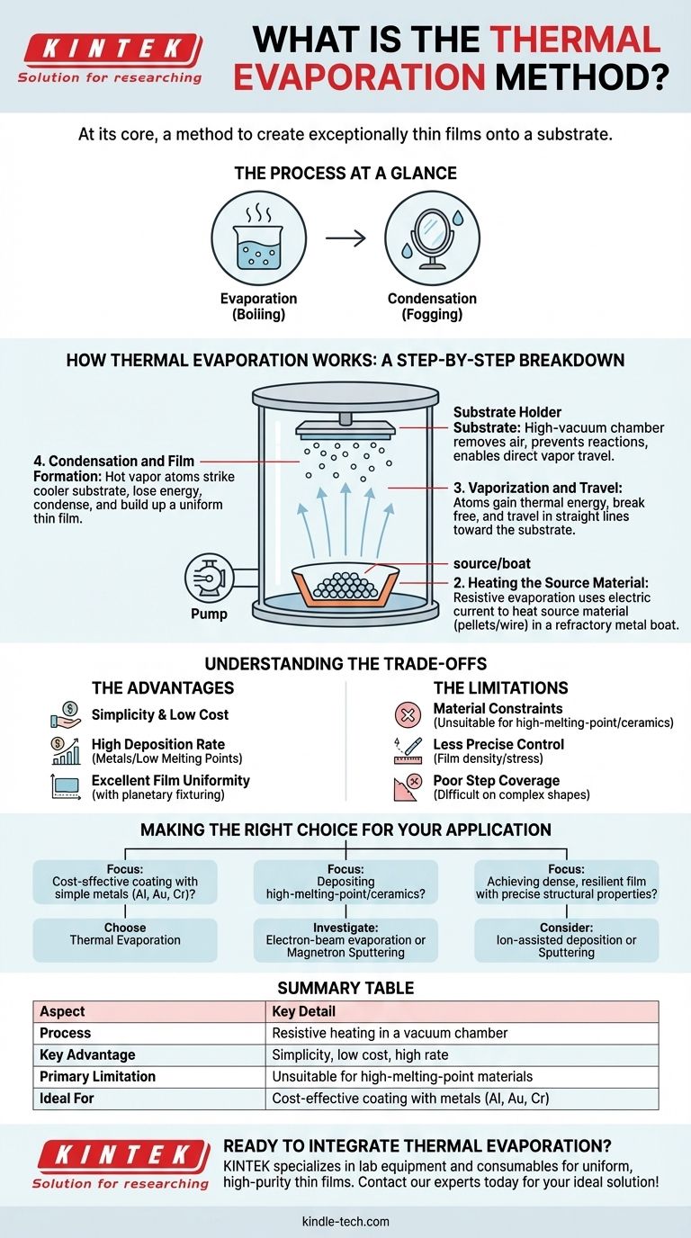 Was ist die thermische Verdampfung? Ein Leitfaden zur einfachen, kostengünstigen Dünnschichtabscheidung Visuelle Anleitung