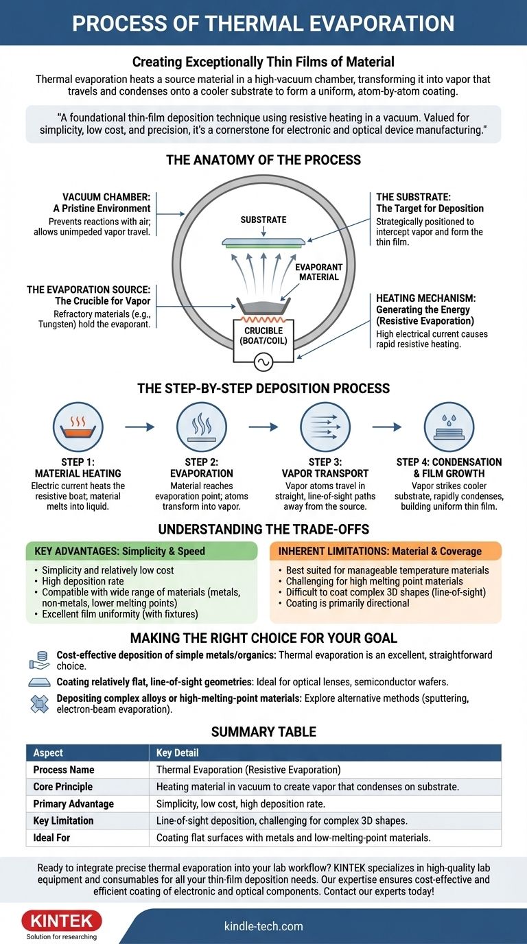 ما هي عملية التبخير الحراري؟ دليل للترسيب البسيط والفعال من حيث التكلفة للأغشية الرقيقة دليل مرئي