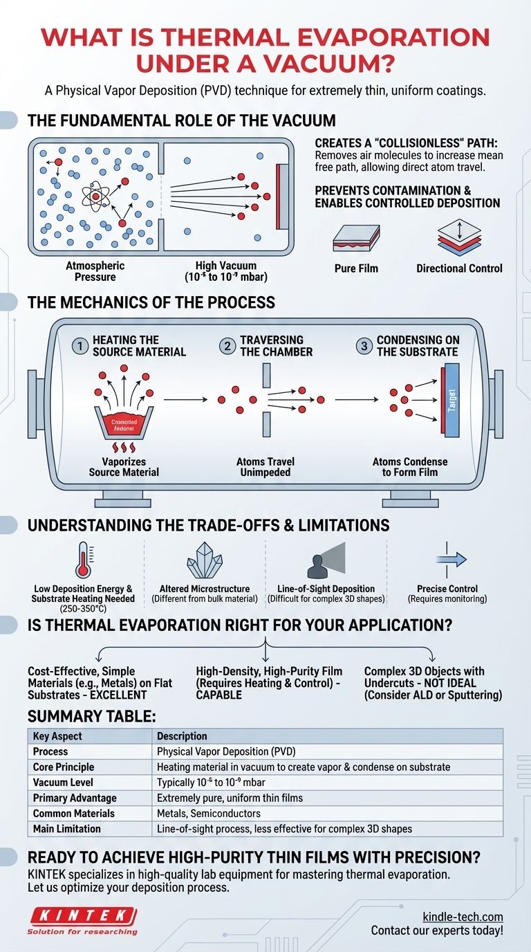 Что такое термическое испарение в вакууме? Руководство по осаждению тонких пленок высокой чистоты Визуальное руководство