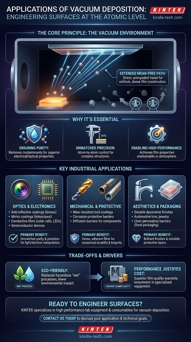 진공 증착의 응용 분야는 무엇입니까? 귀사 제품을 위한 고성능 코팅 제작 시각적 가이드