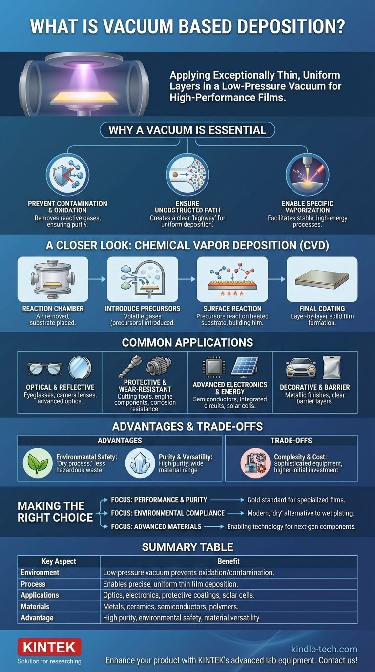 진공 증착이란 무엇인가요? 귀사 제품을 위한 고순도, 고성능 코팅 구현 시각적 가이드