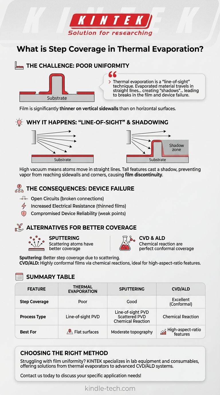 Qu'est-ce que la couverture de marche en évaporation thermique ? Évitez les pannes d'appareil avec la bonne méthode de dépôt Guide Visuel