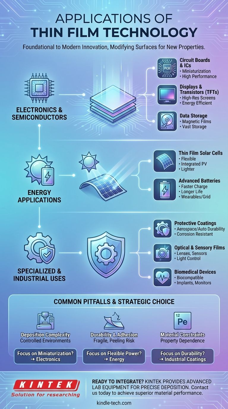 박막 기술의 응용 분야는 무엇인가요? 전자 제품, 에너지 및 혁신을 강화하다 시각적 가이드