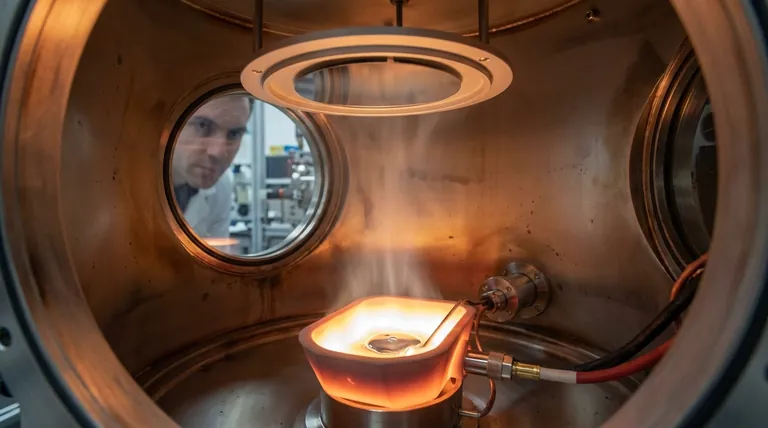 Qual é a temperatura da deposição por evaporação térmica? É dependente do material, não um número fixo