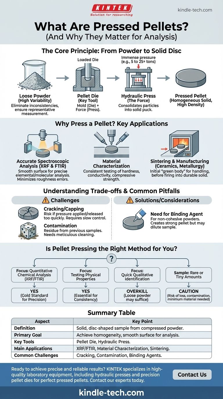 什么是压片？将粉末转化为可靠的固体样品进行分析 图解指南