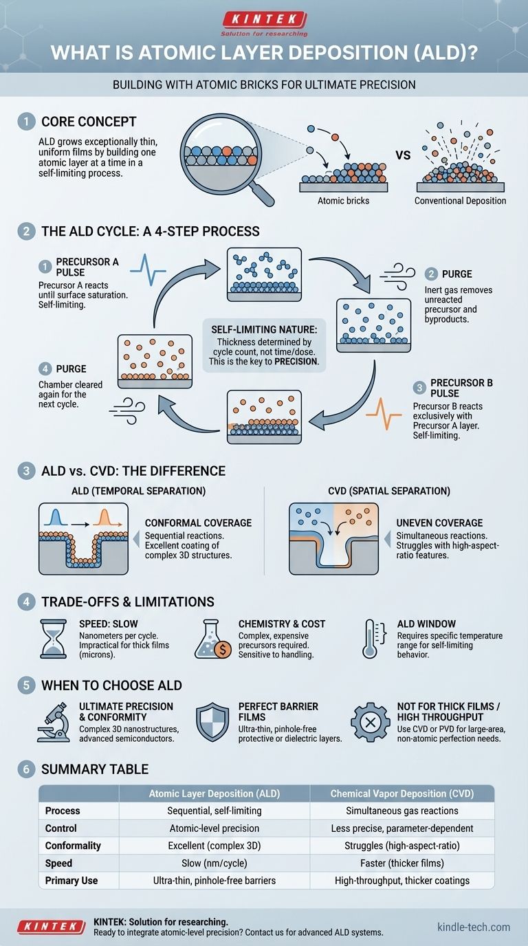 ما هي تقنية الترسيب بالطبقات الذرية؟ أطلق العنان للدقة على المستوى الذري لأفلامك الرقيقة دليل مرئي