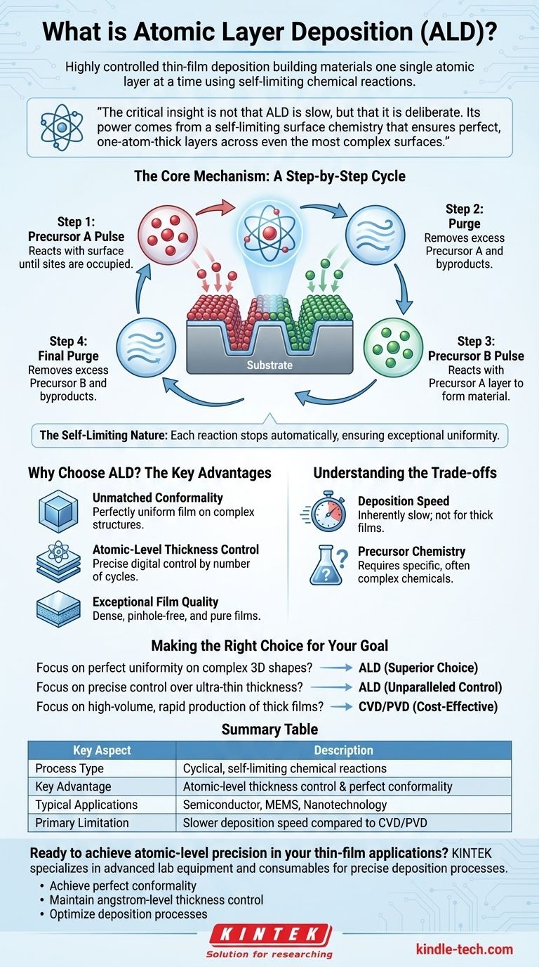 ما هو الترسيب بالطبقة الذرية للغاز؟ حقق أغشية رقيقة موحدة تمامًا بدقة ذرية دليل مرئي