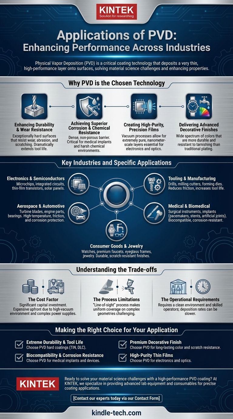 What are the applications of PVD? Enhance Durability, Performance, and Appearance Visual Guide