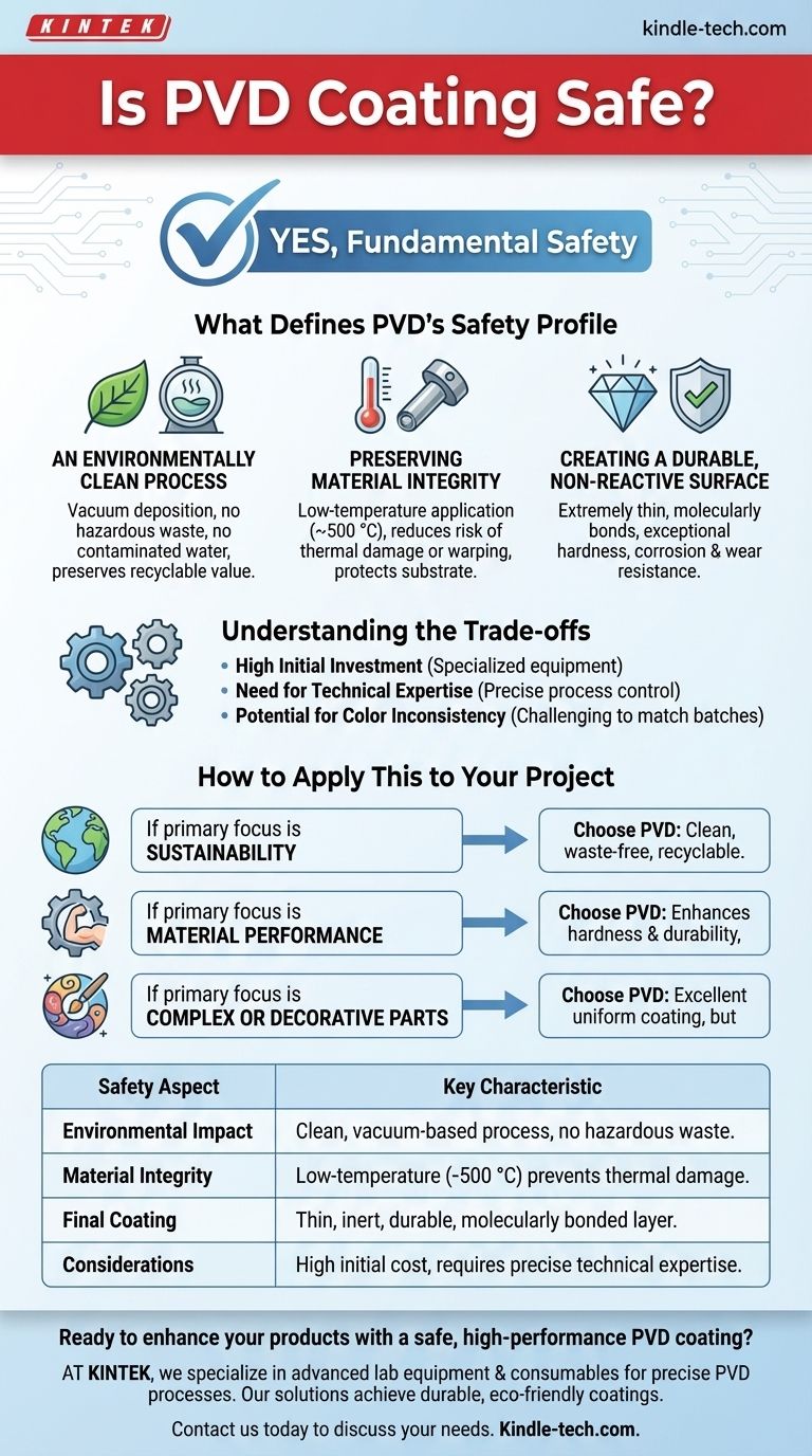 Ist PVD-Beschichtung sicher? Ein Leitfaden für den umweltfreundlichen Hochleistungsprozess Visuelle Anleitung