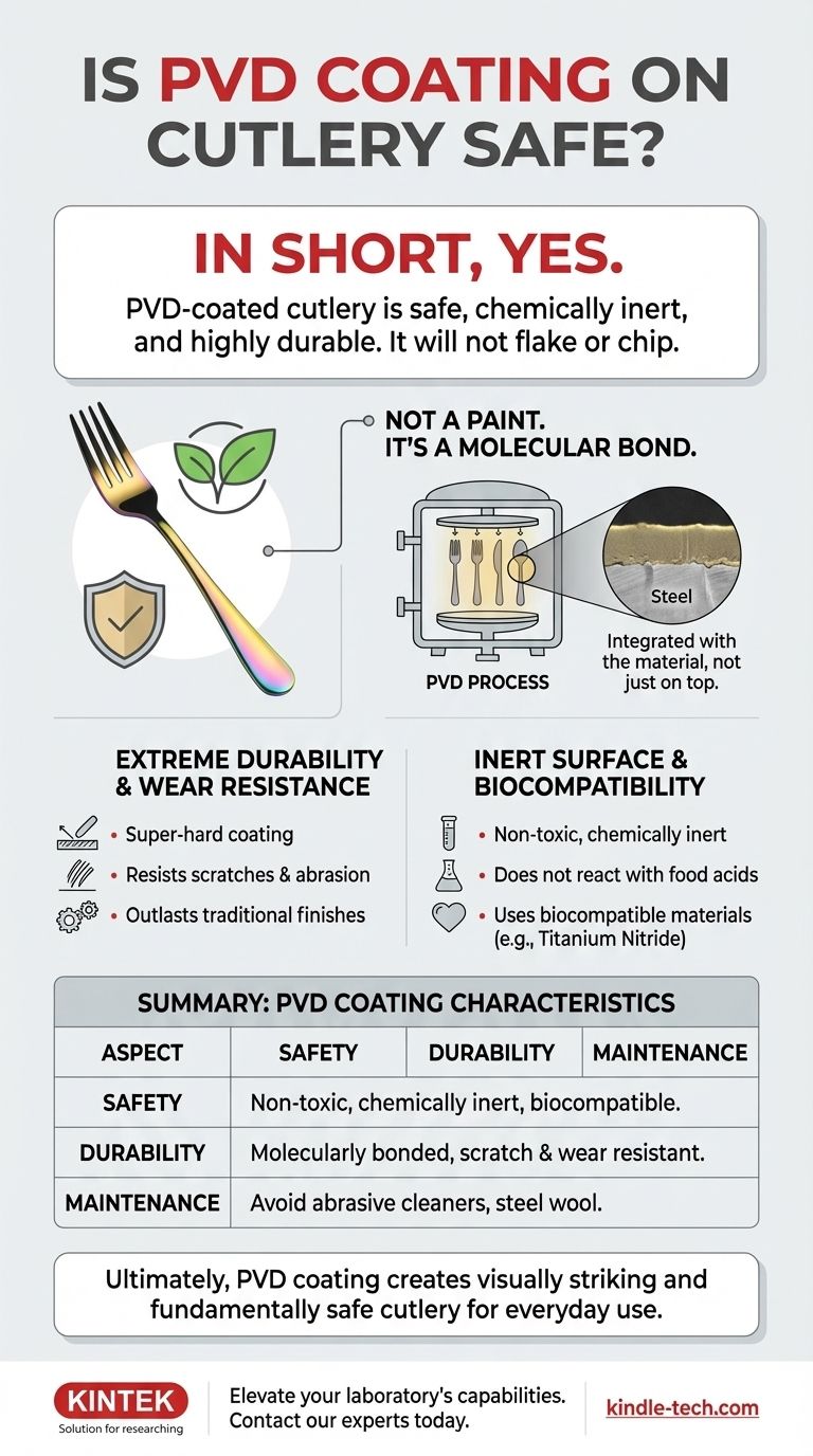 Безопасно ли покрытие PVD для столовых приборов? Прочное, нетоксичное покрытие для вашей кухни Визуальное руководство