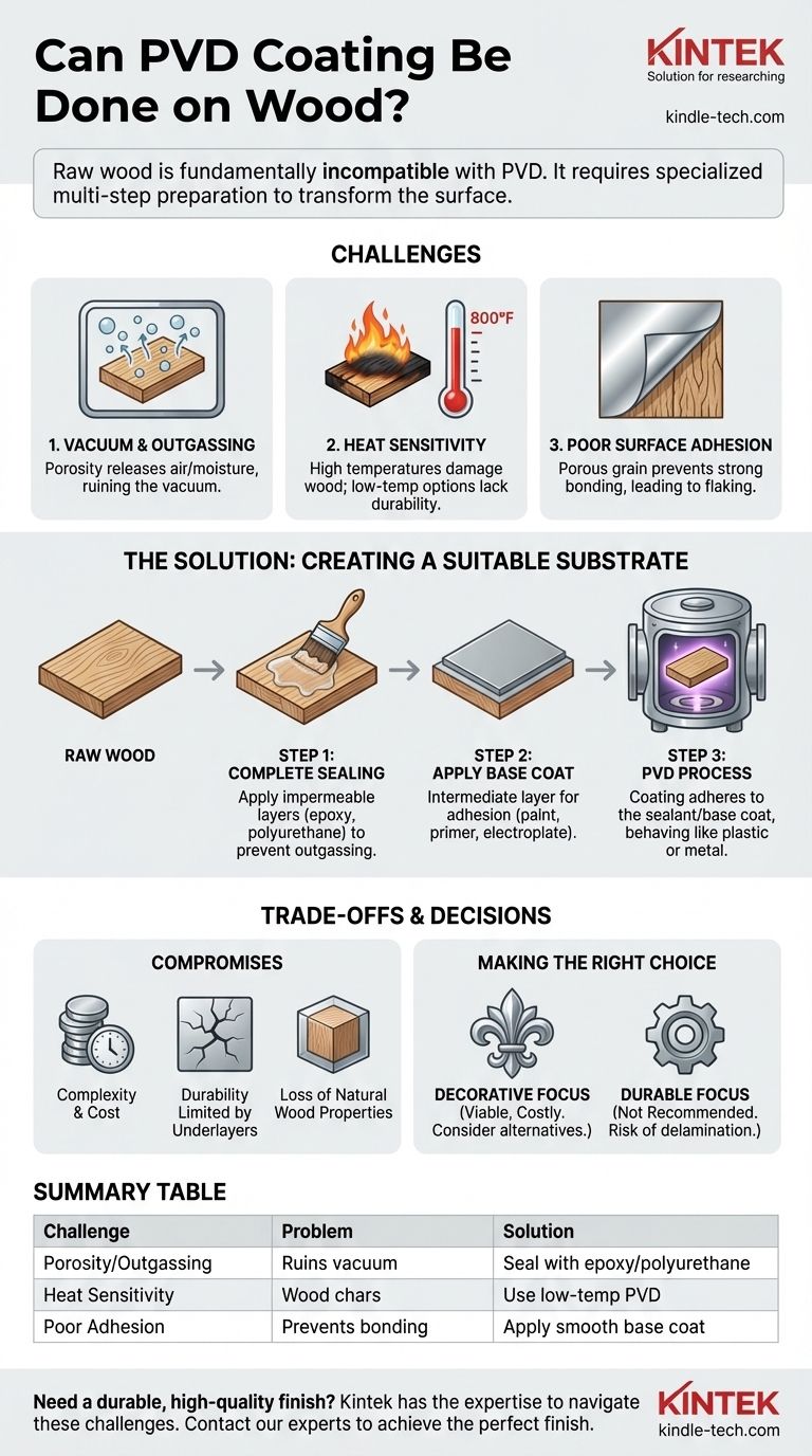 Можно ли наносить PVD-покрытие на дерево? Руководство по получению металлической отделки на дереве Визуальное руководство