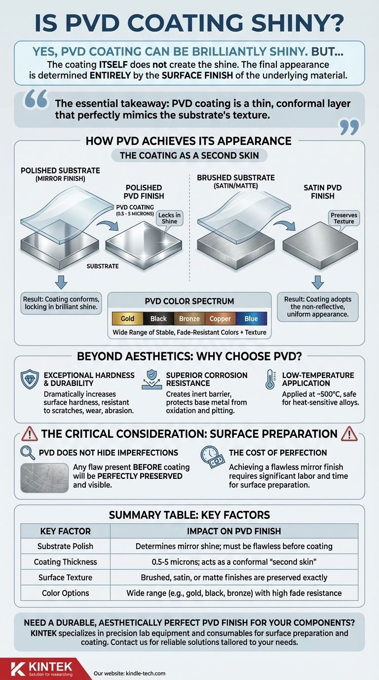 Блестит ли покрытие PVD? Достижение зеркальной отделки при правильной подготовке поверхности Визуальное руководство