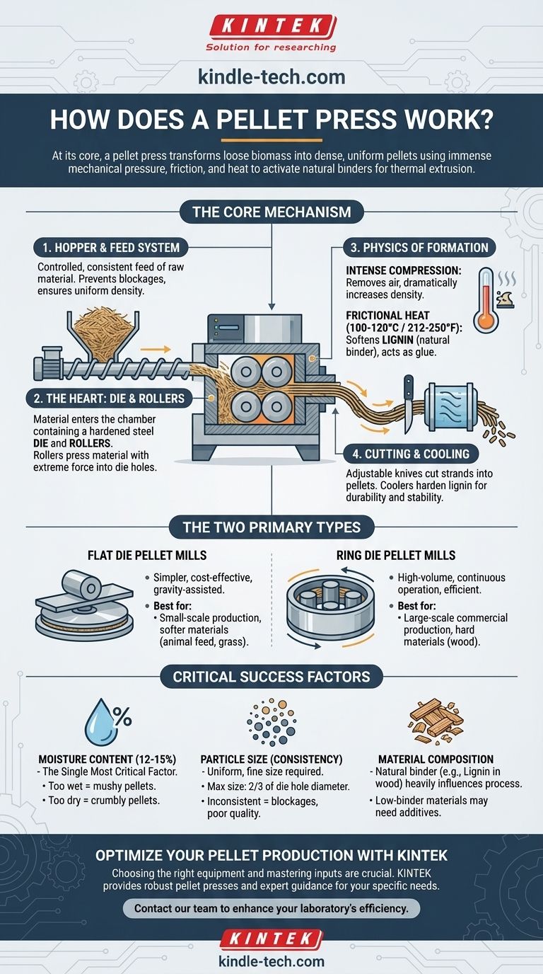 Comment fonctionne une presse à granulés ? De la matière première aux granulés denses et uniformes Guide Visuel