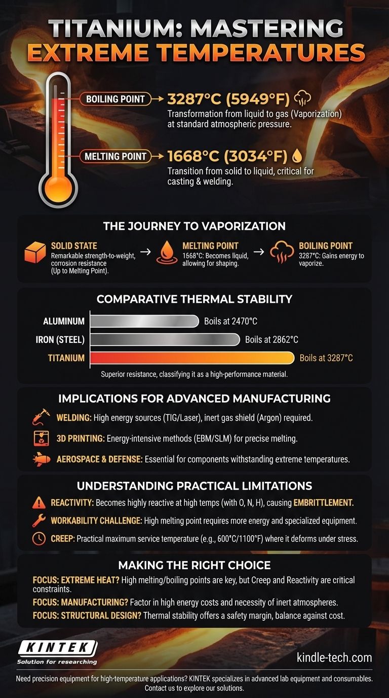 What temperature does titanium vaporize at? Unlocking Its Extreme Heat Resistance for Aerospace Visual Guide