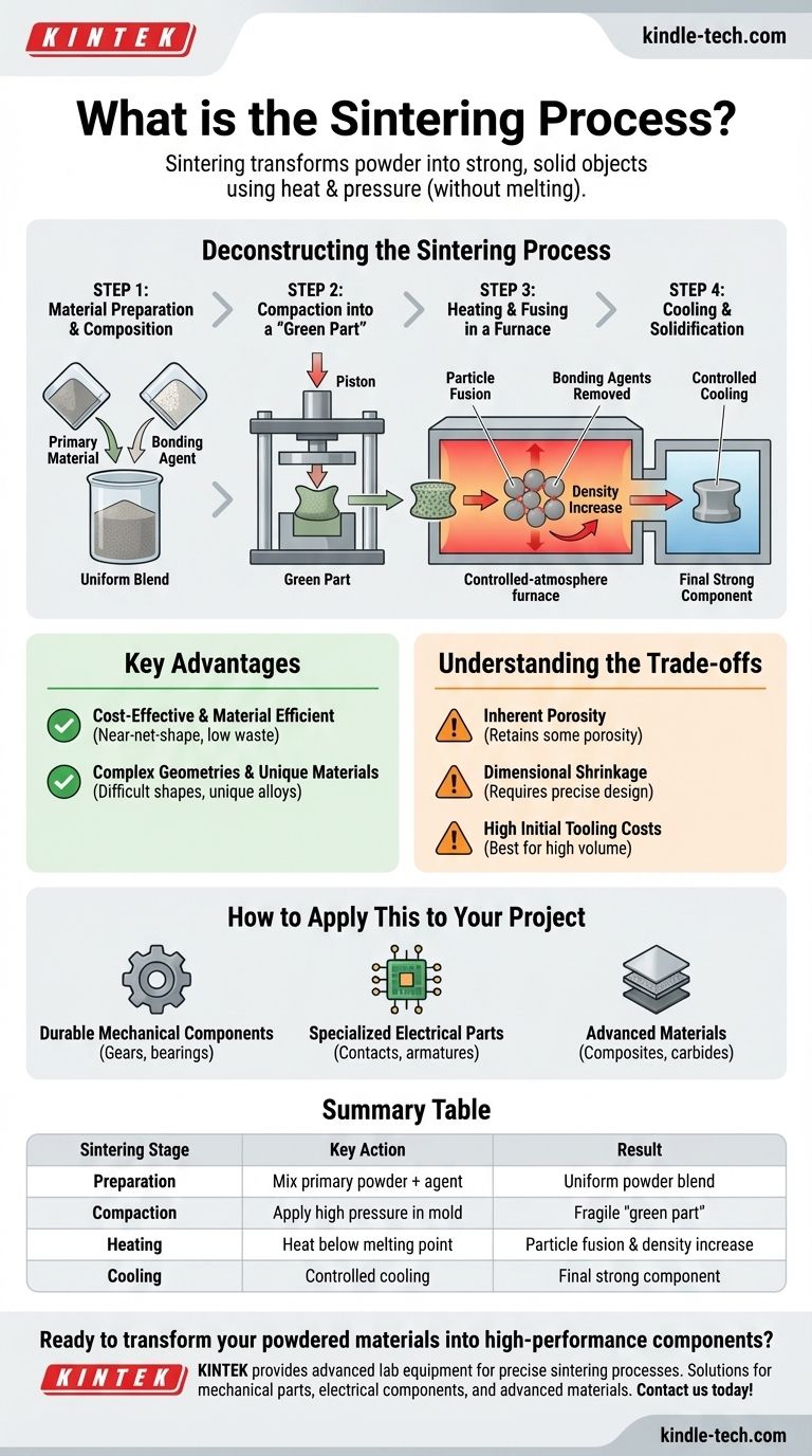 Cos'è il processo di sinterizzazione? Creare parti resistenti e complesse dalla polvere Guida Visiva