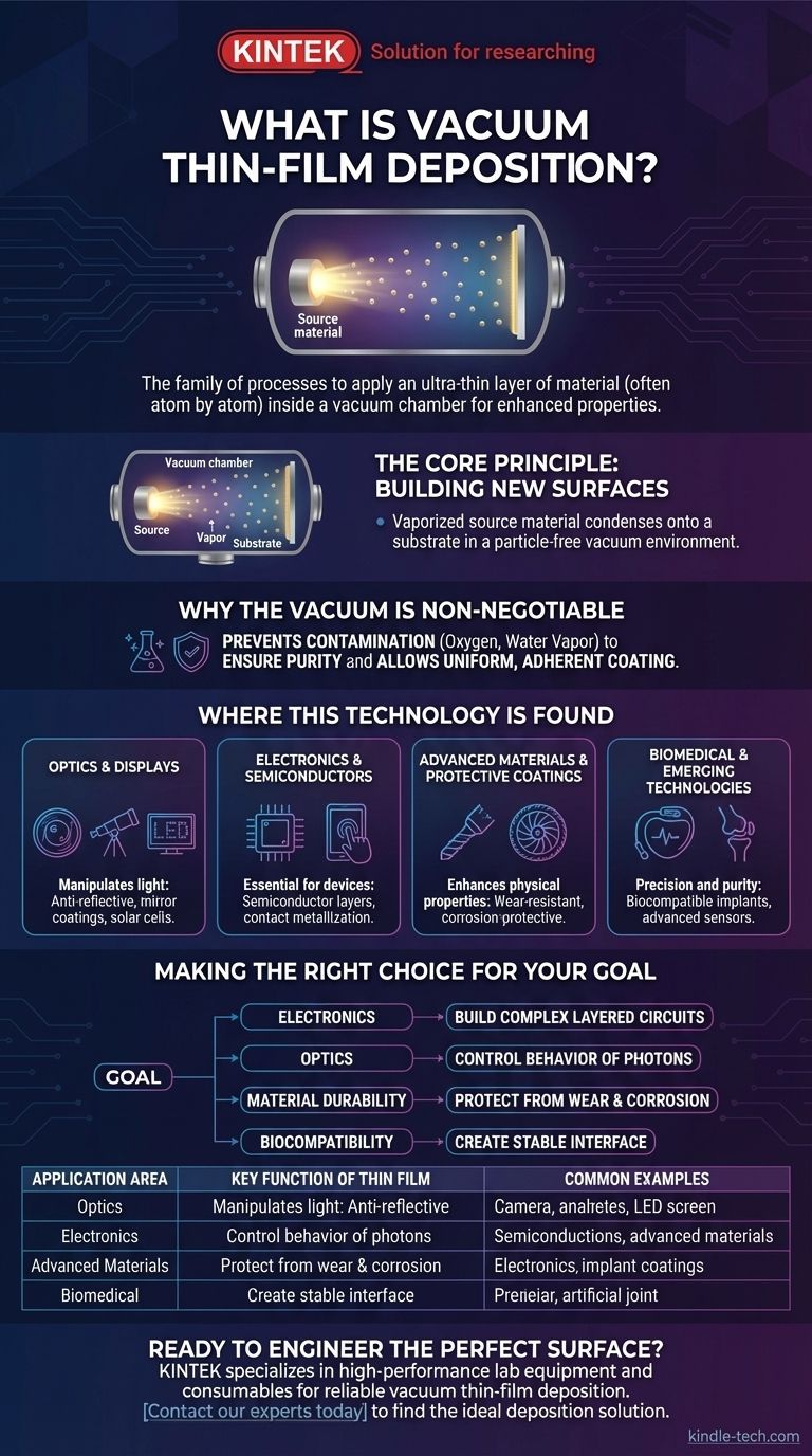 ما هو ترسيب الأغشية الرقيقة بالفراغ؟ المفتاح للهندسة السطحية المتقدمة دليل مرئي