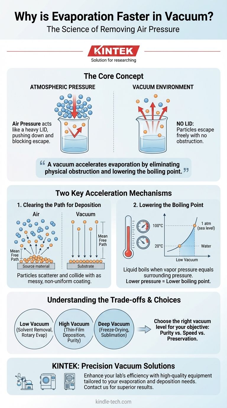 لماذا يكون التبخر أسرع في الفراغ؟ تحقيق تحكم دقيق ومنخفض الحرارة في العمليات دليل مرئي