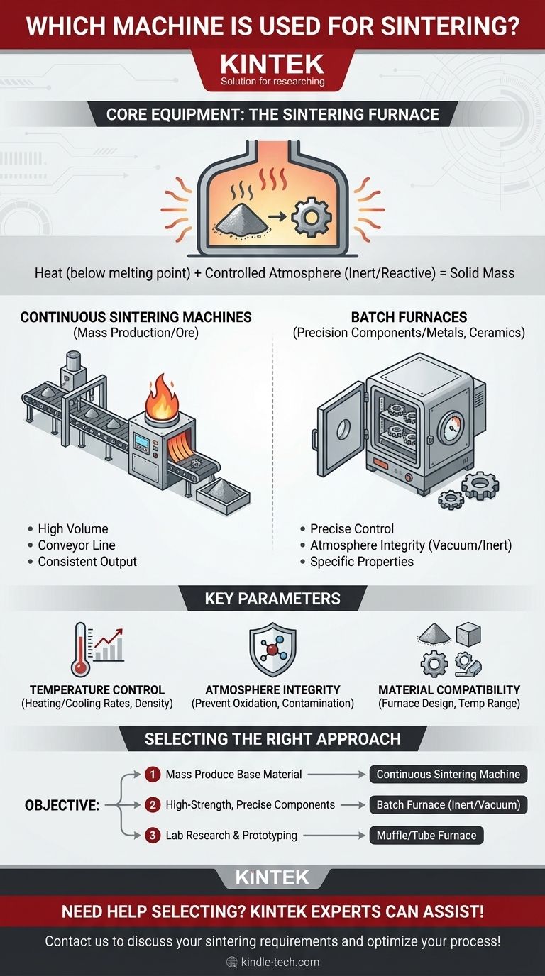 Welche Maschine wird zum Sintern verwendet? Wählen Sie den richtigen Ofen für Ihre Materialien Visuelle Anleitung