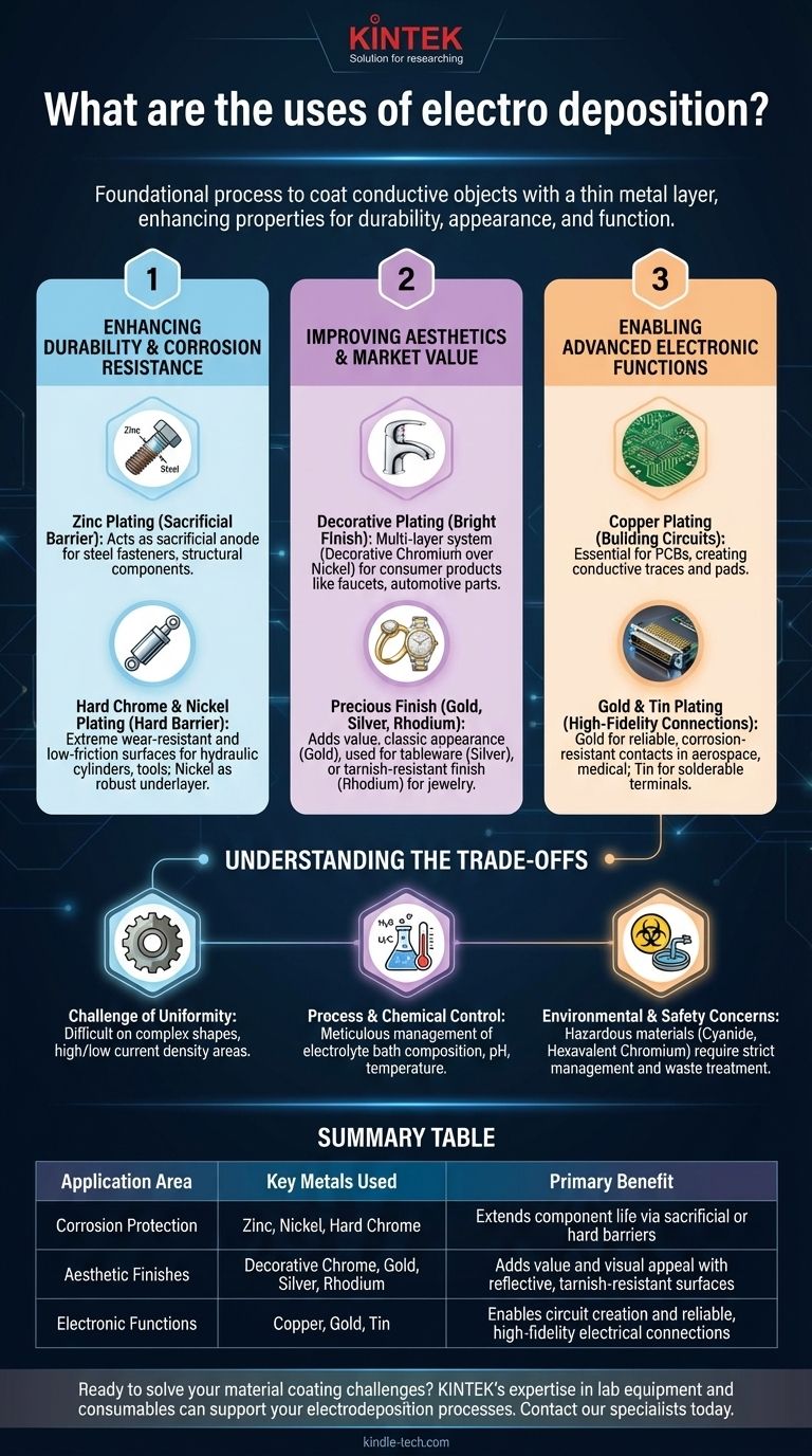 전기도금의 용도는 무엇인가요? 내구성, 미학 및 전자제품 향상 시각적 가이드