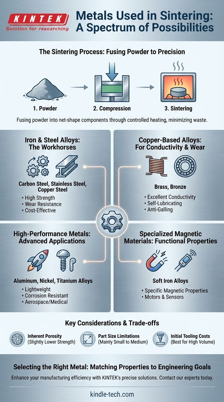 烧结中使用哪些金属？从普通钢材到高性能合金 图解指南