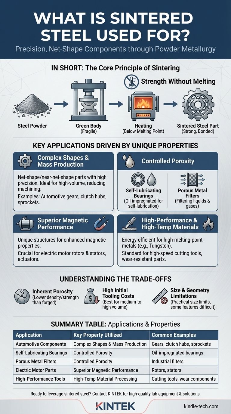 À quoi sert l'acier fritté ? Créer des composants métalliques complexes et haute performance Guide Visuel