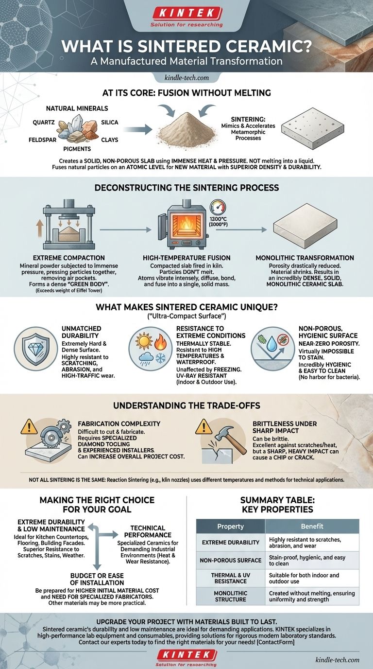 ما هو السيراميك الملبد؟ مادة متينة وغير مسامية للأسطح الحديثة دليل مرئي