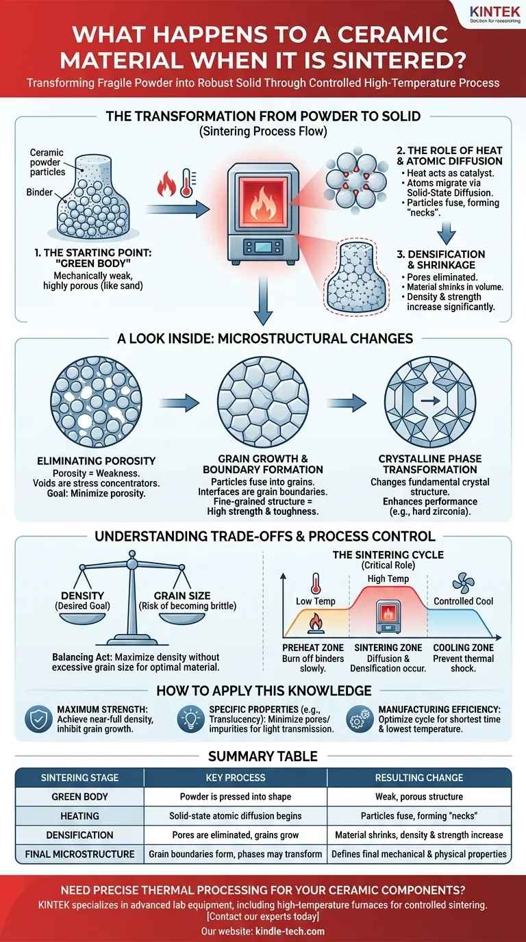 Что происходит с керамическим материалом при его спекании? Превращение из порошка в плотное твердое тело Визуальное руководство