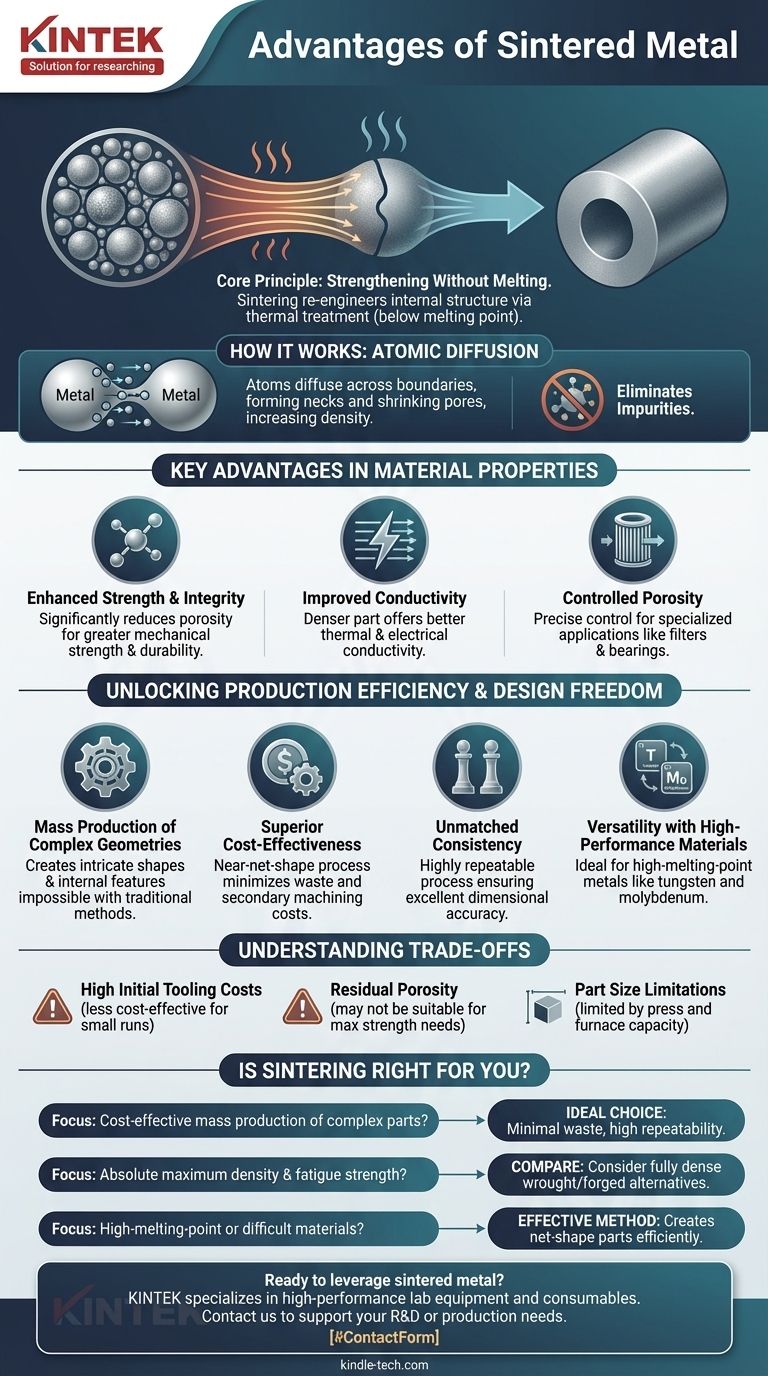소결 금속의 장점은 무엇입니까? 강력하고 복잡한 부품을 비용 효율적으로 구현 시각적 가이드