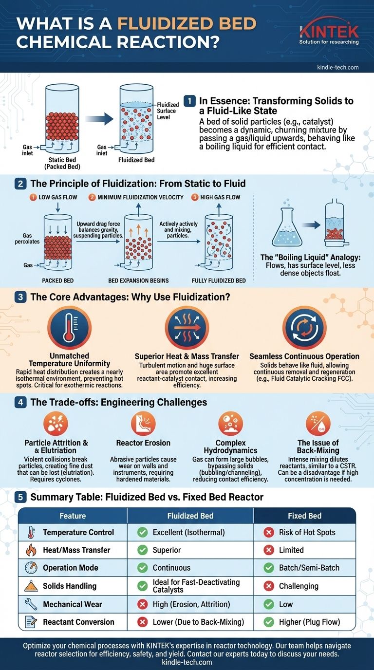 ما هو تفاعل المفاعل ذو الطبقة المميعة؟ دليل لتحسين نقل الحرارة والمعالجة المستمرة دليل مرئي